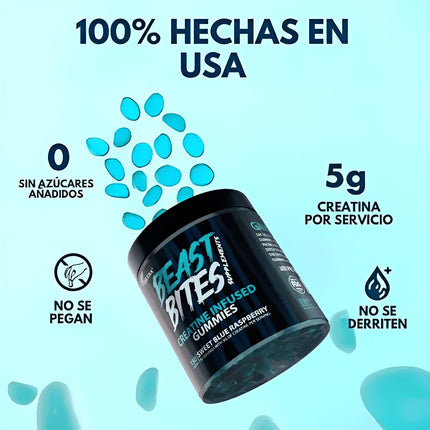 Beast Bites – Gomitas de Creatina (5 g por porción)