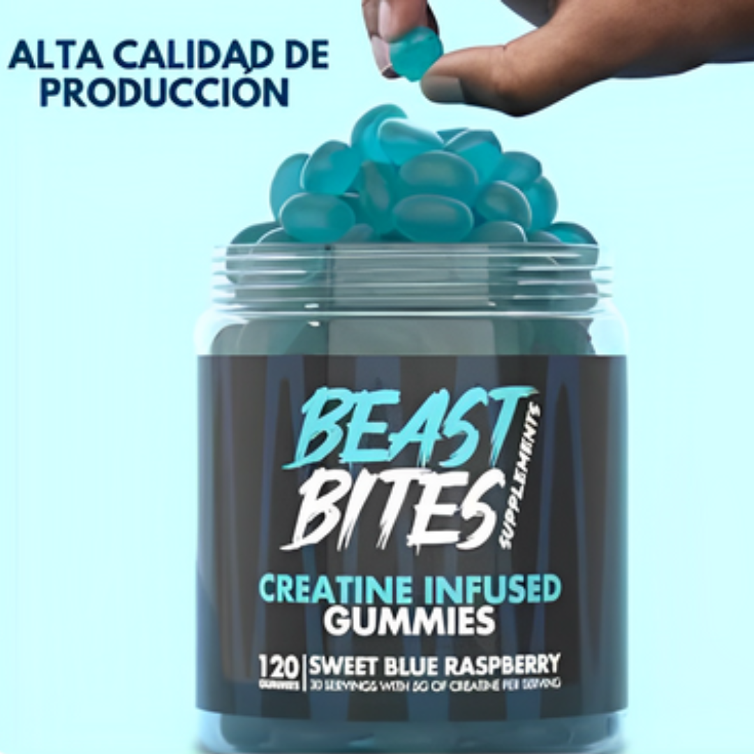 Beast Bites – Gomitas de Creatina (5 g por porción)